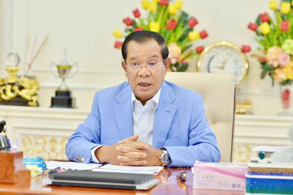 洪森亲王向国会主席递交辞职信