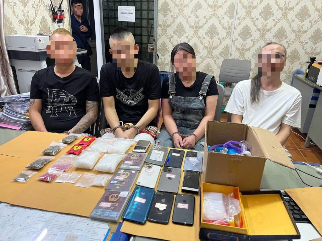西港4名中国人涉毒被捕