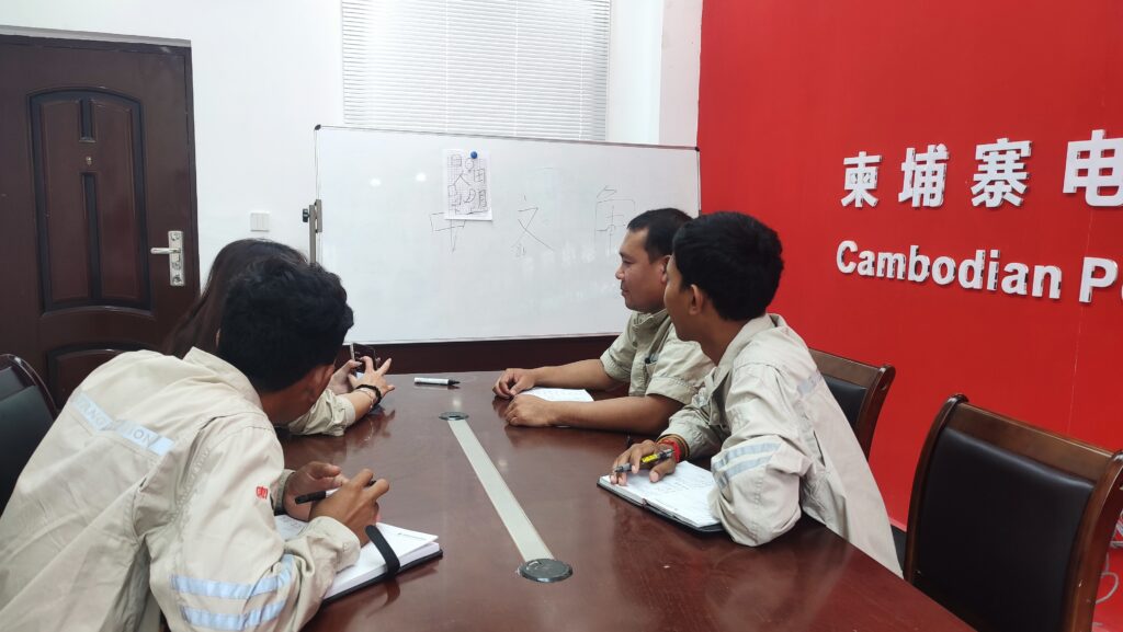 学中文成为大唐柬埔寨公司柬籍职工新时尚