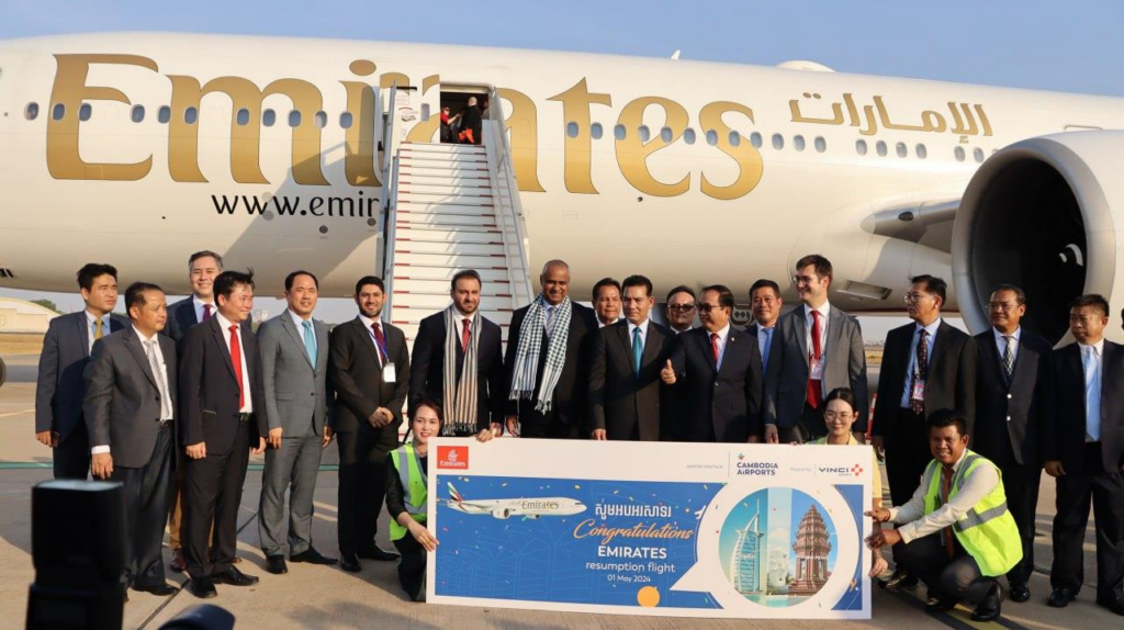 阿联酋航空重启迪拜至金边直飞航班