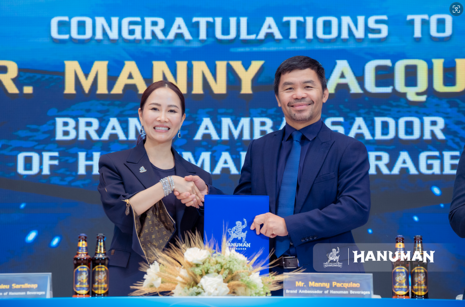 菲律宾传奇拳王帕奎奥任Hanuman品牌大使  助力推广高棉拳击和旅游业